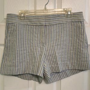 LOFT Size 6 Blue & Yellow Shorts.